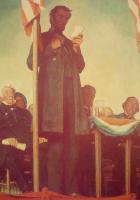 Rockwell, Norman - Abraham Delivering the Gettysburg Address